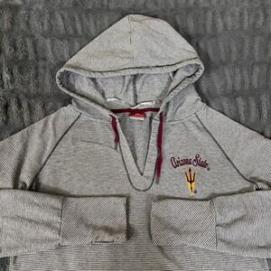 Arizona State Sun Devils Colosseum Striped Hoodie Sweatshirt Pullover Size L